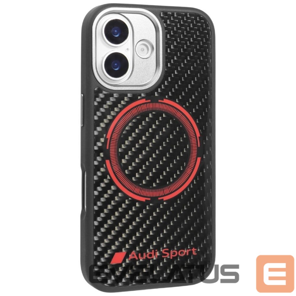 Muud kaubad Audi Audi RSQ Carbon Fiber Sport Red Circle MagSafe Case for iPhone 17 - Black