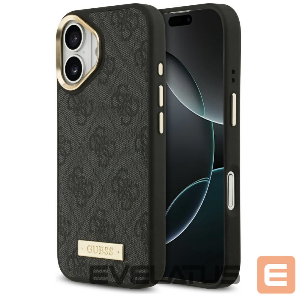 Muud kaubad Guess Guess 4G Logo Plate MagSafe case for iPhone 17 - black