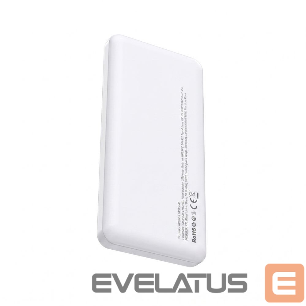 Muud kaubad Wozinsky Powerbank Wozinsky Wpower WPBBK-3 10000 mAh 10W 2x USB-A 2A - white