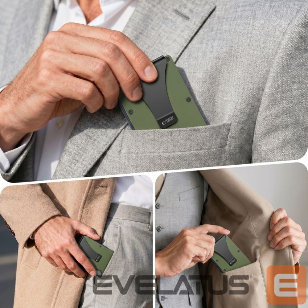 Muud kaubad Tech-Protect Tech-Protect Thorn RFID Wallet - Green