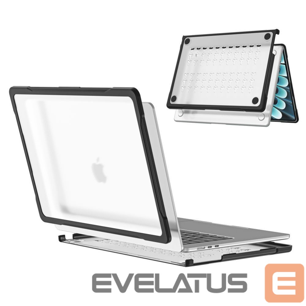 Muud kaubad Tech-Protect Tech-Protect Velar Case for MacBook Air 13" 2023 / 2024 / 2025 / 2026 - Transparent Black