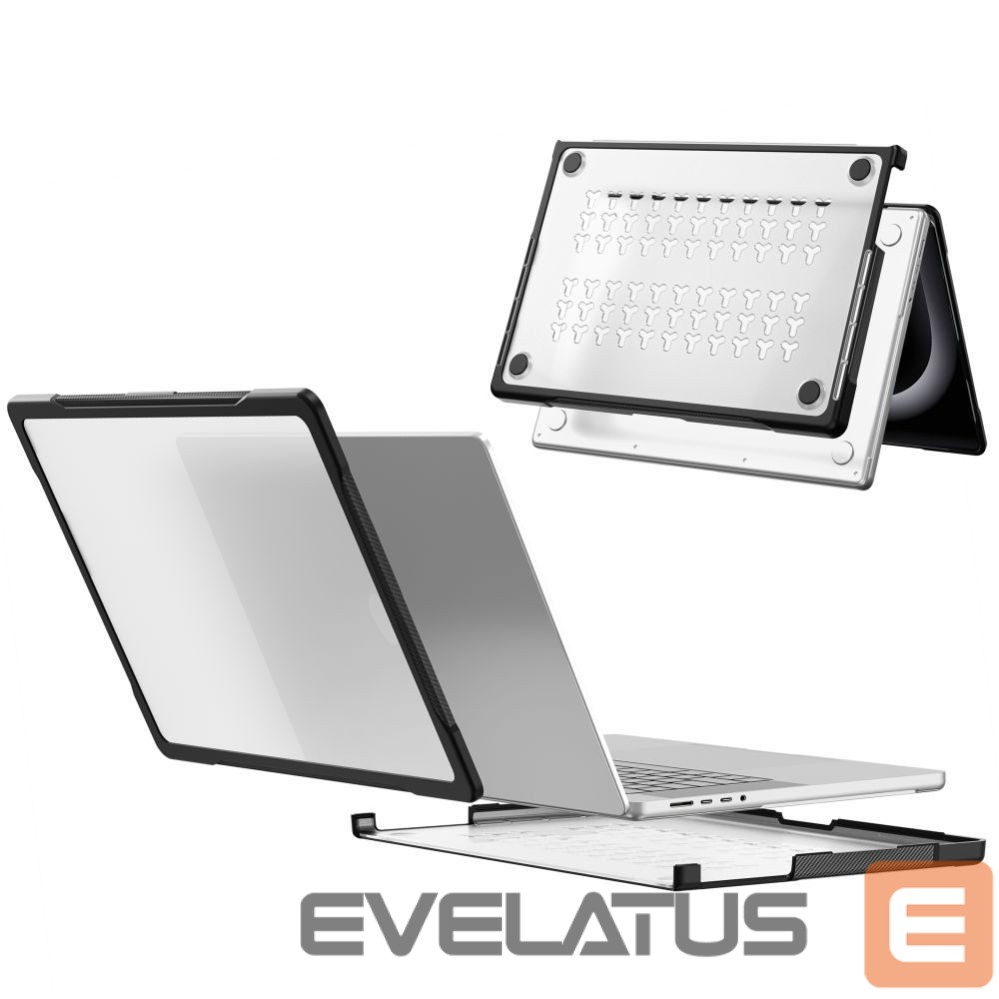 Muud kaubad Tech-Protect Tech-Protect Velar Case for MacBook Pro 14" 2021 / 2023 / 2025 / 2026 - Transparent Black