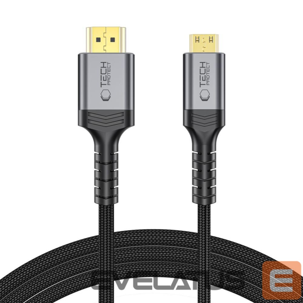 Muud kaubad Tech-Protect Tech-Protect UltraBoost Mini HDMI to HDMI 2.1 8K 60HZ Cable 200 cm - Black