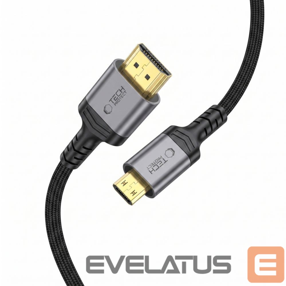Muud kaubad Tech-Protect Tech-Protect UltraBoost Mini HDMI to HDMI 2.1 8K 60HZ Cable 200 cm - Black