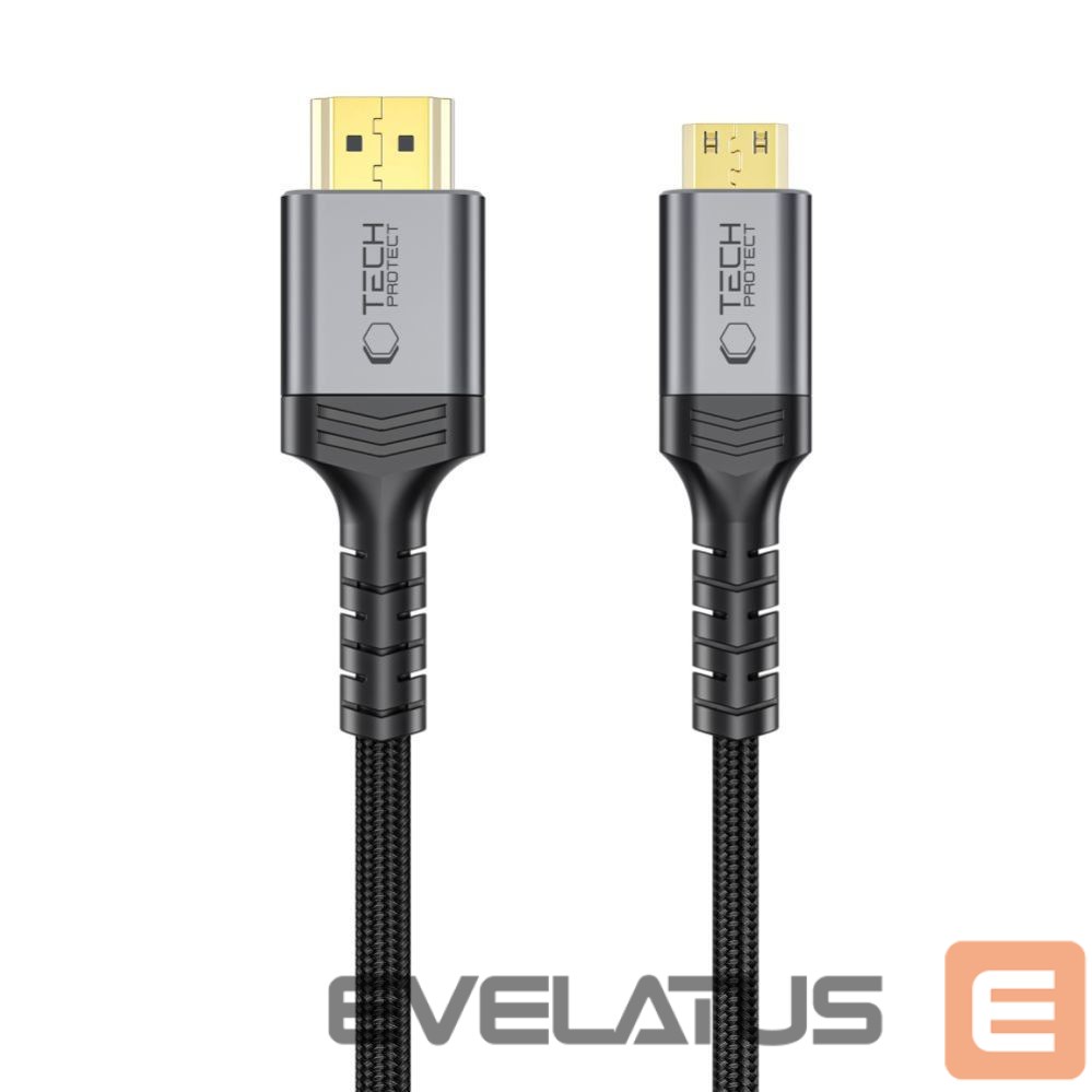 Muud kaubad Tech-Protect Tech-Protect UltraBoost Mini HDMI to HDMI 2.1 8K 60HZ Cable 200 cm - Black