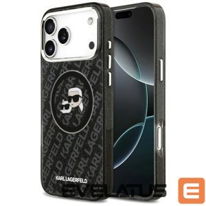 Muud kaubad Karl Lagerfeld  Karl Lagerfeld IML Glitter Karl&Choupette Heads Logo MagSafe Case for iPhone 17 Pro Max - Black 