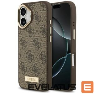 Muud kaubad Guess  Guess 4G Logo Plate MagSafe case for iPhone 17 - brown 