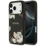 Muud kaubad Guess  Guess Grained Flowers Classic Logo MagSafe case for iPhone 17 Pro - black 