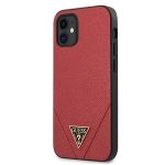 Tagakaaned Guess  Guess GUHCP12SVSATMLRE iPhone 12 mini 5,4" czerwony/red hardcase Saffiano 
