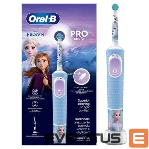Juuksehooldus Oral-B  Oral-B Electric Toothbrush Vitality PRO Kids Frozen Rechargeable For children Number of brush heads included 1 Blue Number of teeth brushing 