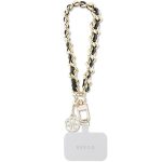 Sülearvuti kott Guess  GUESS hand strap GUOUCHSAMC4K (Saffiano Chain Strap 4G Charm) black 