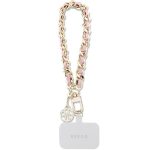 Sülearvuti kott Guess  GUESS hand strap GUOUCHSAMC4P (Saffiano Chain Strap 4G Charm) pink 