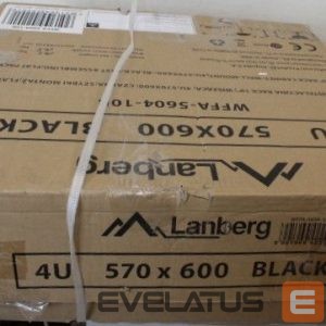 Muud kaubad Lanberg  SALE OUT.  Rack cabinet 19" wall-mounted 4U 600 fast assembly (flat pack), black | SALE OUT.  Rack cabinet 19" wall-mounted 4U 600 fast assembly (flat pack) | WFFA-5604-10B | Black | DAMAGED PACKAGING, UNPACKED 
