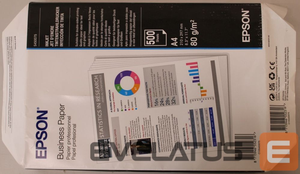 Kontoritarbed EPSON SALE OUT. | Business Paper 500 sheets | Printer | White | 80 g/m² | A4 | DAMAGED PACKAGING, UNPACKED