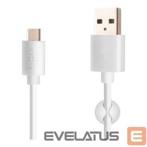 Kaabel fixed  | Data And Charging Cable With USB/USB-C Connectors | White 
