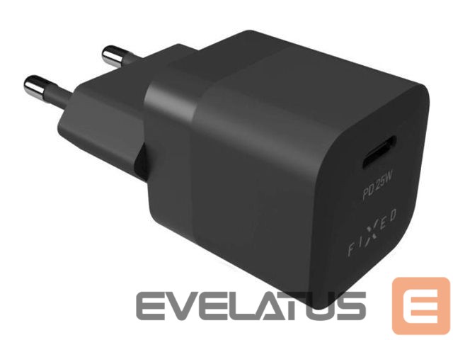 Kontroller fixed | Mini USB-C Travel Charger, 25W | FIXC25M-C-BK