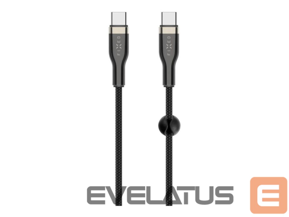 Kontroller fixed | Braided Cable USB-C/USB-C, 2m, 100W | FIXDB-CC2-BK