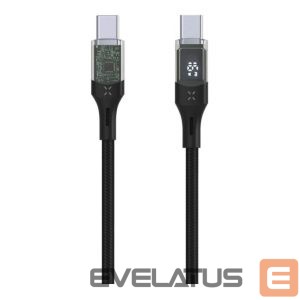 Kontroller fixed  | Cable USB-C/USB-C with display, PD support, 2m, USB 2.0, 100W | FIXDD-CC2-BK 
