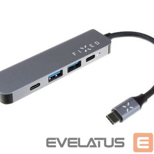 Juhtmevabad kõrvaklapid fixed  | 5-port USB-C HUB Mini for laptops and tablets | FIXHU-MN-GR 