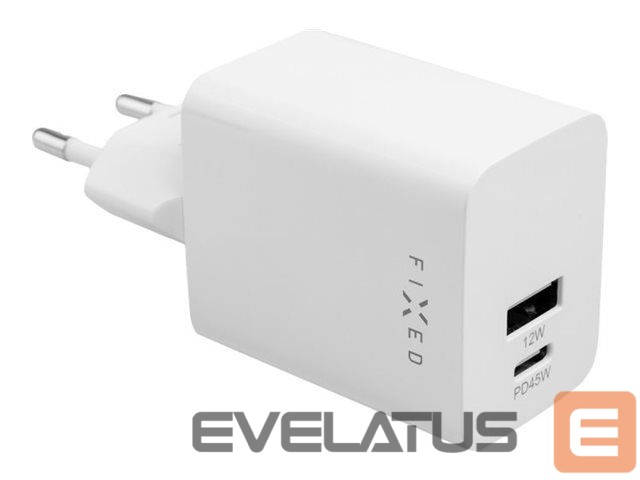 Kontroller fixed Mini USB-C/USB Travel Charger 45W | FIXC45M-CU-WH