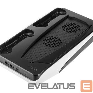 Kontroller fixed  Multifunctional Station for PlayStation 5 with Cooling and Charging for two DualSense Controllers | FIXPS5-MCS-BW 