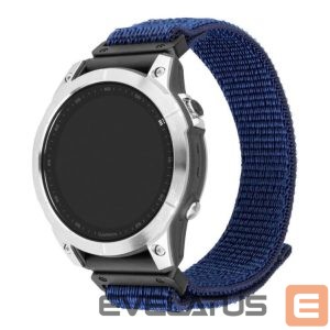 Rihm fixed  | Sporty Strap for Garmin QuickFit 22mm | 160-210 mm | Dark blue | Nylon 
