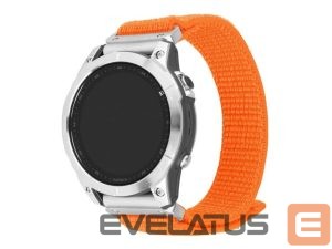 Rihm fixed  | Sporty Strap for Garmin QuickFit 26mm | 160-210 mm | Orange | Nylon 