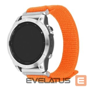 Rihm fixed  | Sporty Strap for Garmin QuickFit 26mm | 160-210 mm | Orange | Nylon 