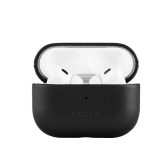 Korpus kõrvaklappidele fixed  | Earbuds Case with MagSafe Support | Apple AirPods Pro 2/Pro 2 (USB-C) | Black | Leather 