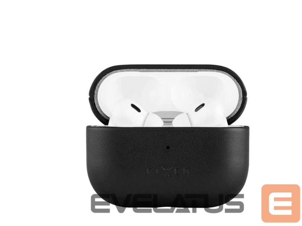 Korpus kõrvaklappidele fixed | Earbuds Case with MagSafe Support | Apple AirPods Pro 2/Pro 2 (USB-C) | Black | Leather