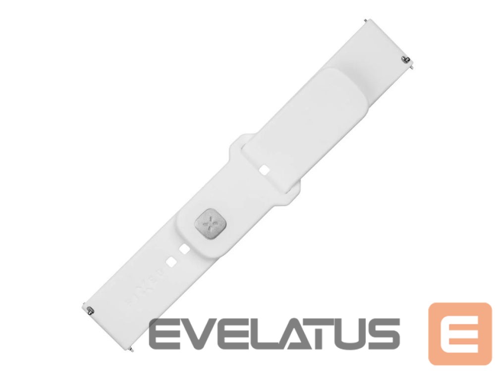 Rihm fixed | Sporty Strap Set with Quick Release 22mm for smartwatch | 160-235 mm | White | Silicone