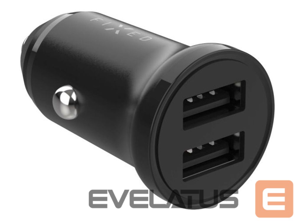 Kontroller fixed Dual USB Car Charger 15W, Black |