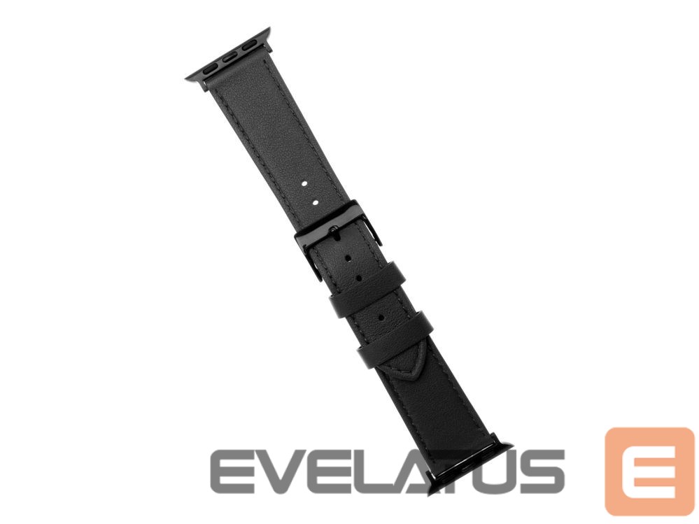 Rihm fixed | Strap for Apple Watch 42/44/45/46/49mm | Black | Leather