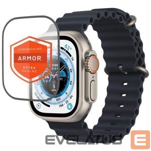 Rihm fixed  | Armor Tempered Glass for Apple Watch Ultra 49mm/Ultra 2 49mm | Black 