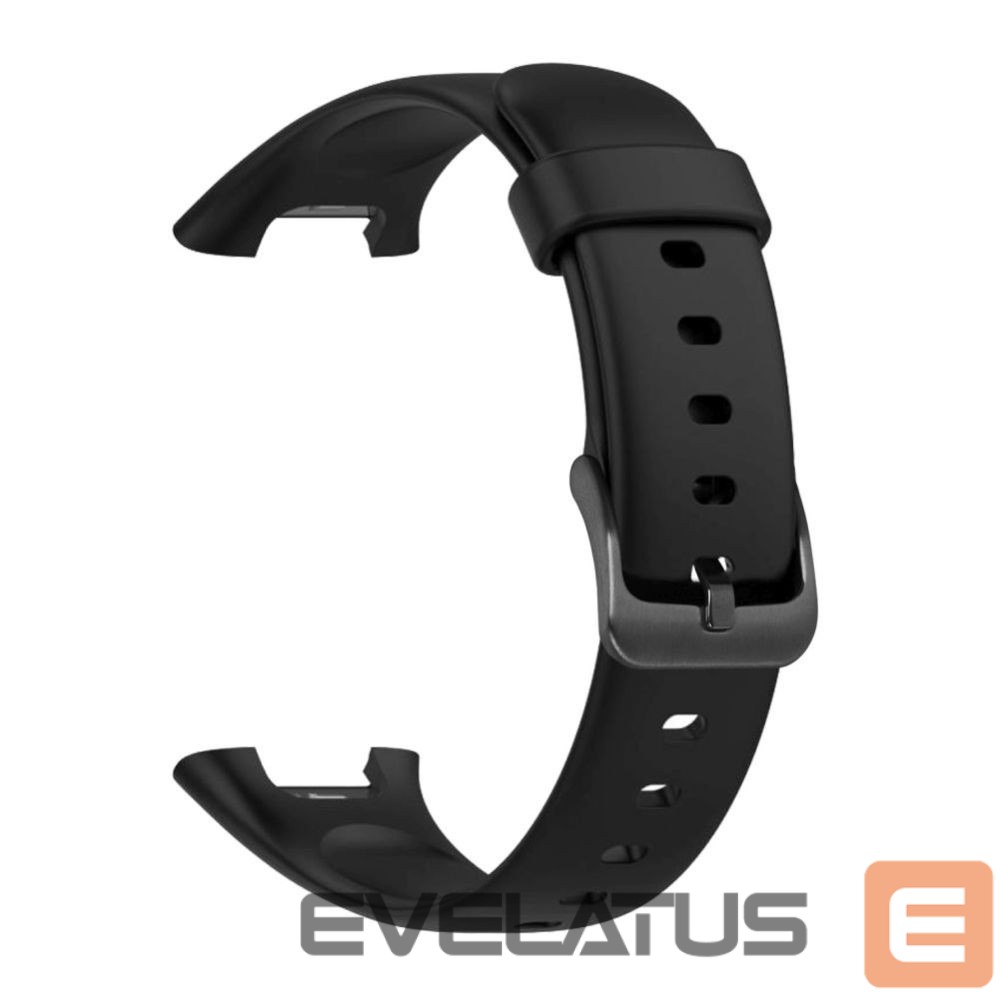 Rihm fixed | Silicone Strap for Xiaomi Mi Smart Band 7 Pro | Black