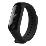 Rihm fixed  | Silicone Strap for Xiaomi Mi Band 3/4 | Black 