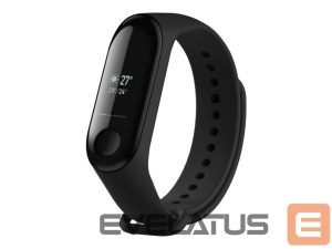 Rihm fixed  | Silicone Strap for Xiaomi Mi Band 3/4 | Black 