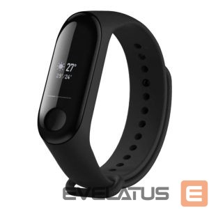 Rihm fixed  | Silicone Strap for Xiaomi Mi Band 3/4 | Black 