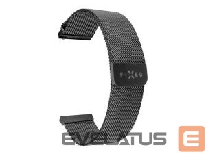 Rihm fixed  | Mesh Strap with Quick Release 20mm for Smartwatch | Black 