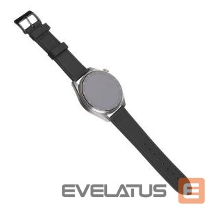 Rihm fixed  | Leather Strap with Quick Release 20mm for Smartwatch | Black 