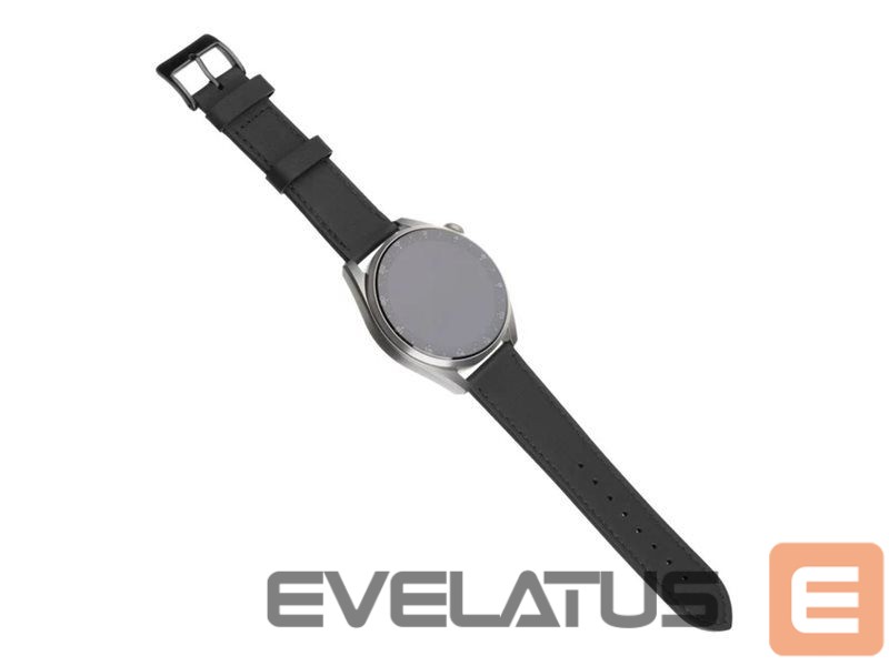 Rihm fixed | Leather Strap with Quick Release 20mm for Smartwatch | Black