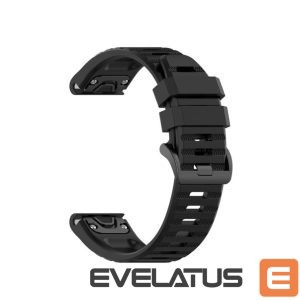 Rihm fixed  | Silicone Strap for Garmin QuickFit 26mm | Black 