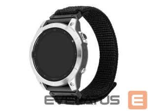 Rihm fixed  | Sporty Strap for Garmin QuickFit 26mm | 160-210 | Black | Nylon 