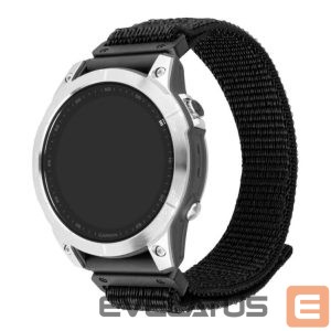Rihm fixed  | Sporty Strap for Garmin QuickFit 26mm | 160-210 | Black | Nylon 