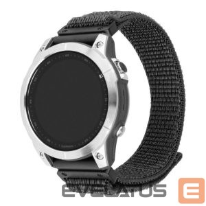 Rihm fixed  | Sporty Strap for Garmin QuickFit 22mm | 160-210 mm | Dark gray | Nylon 