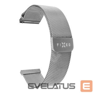 Rihm fixed  | Mesh Strap with Quick Release 20mm for Smartwatch | Silver 