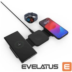Tagakaaned fixed  | Wireless Foldable Charger 3in1 Flex for Samsung | FIXFLE-SA-BK | Black 