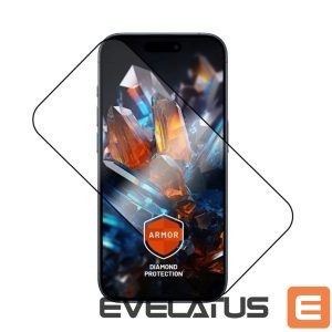Tagakaaned fixed  Screen protector | Apple | iPhone 17 Pro | Tempered glass | Black | Armor with Anti-dust applicator and AR layer 