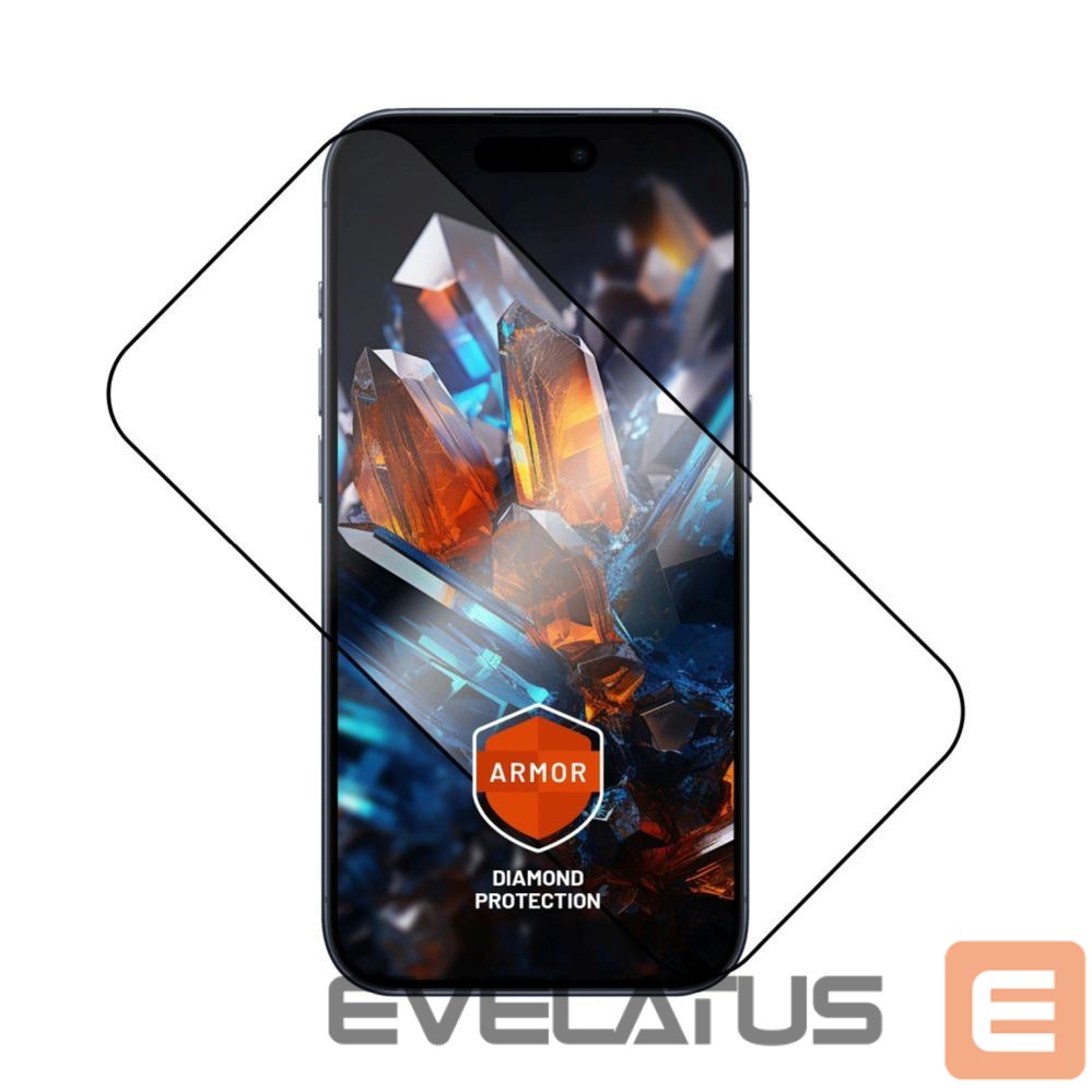 Tagakaaned fixed Screen protector | Apple | iPhone 17 Pro | Tempered glass | Black | Armor with Anti-dust applicator and AR layer