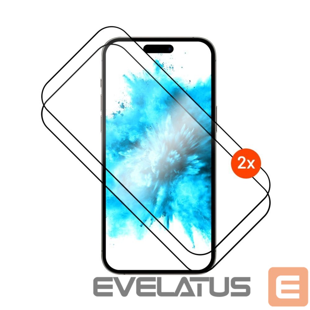 Tagakaaned fixed Screen protector | Apple | iPhone 17 Pro | Tempered glass | Black | Full Cover 2.5D